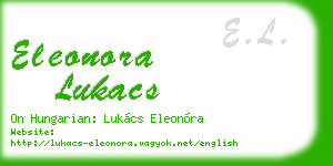 eleonora lukacs business card